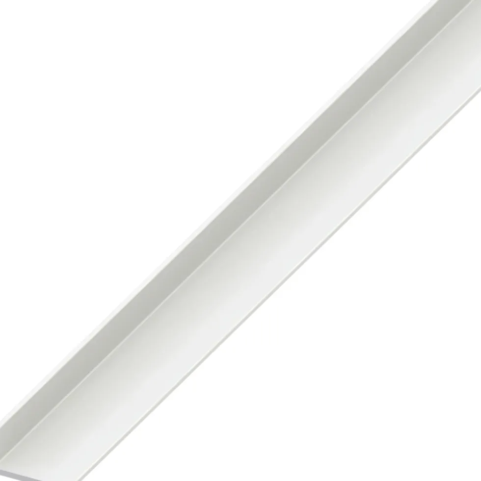 Winkelprofil ungleichschenklig PVC 1000 x 40 x 10 x 2 mm weiß