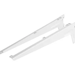 Winkelträger 130 kg 480 mm weiß