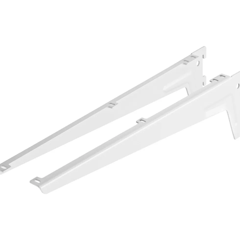 Winkelträger 130 kg 480 mm weiß