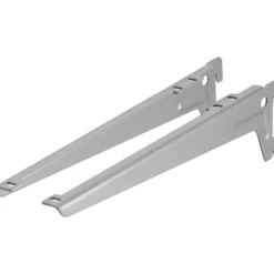 Winkelträger 1-reihig 280 mm Stahl 2 Stück silberfarben
