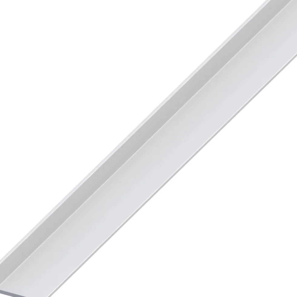 Winkel ungleichschenkligAluminium eloxiert 2000 x 40 x 15 x 1,5 mm silberfarben