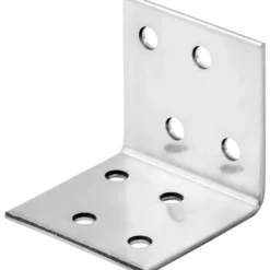 Winkelverbinder 40 x 40 x 40 mm aus Edelstahl mit 8 Löchern