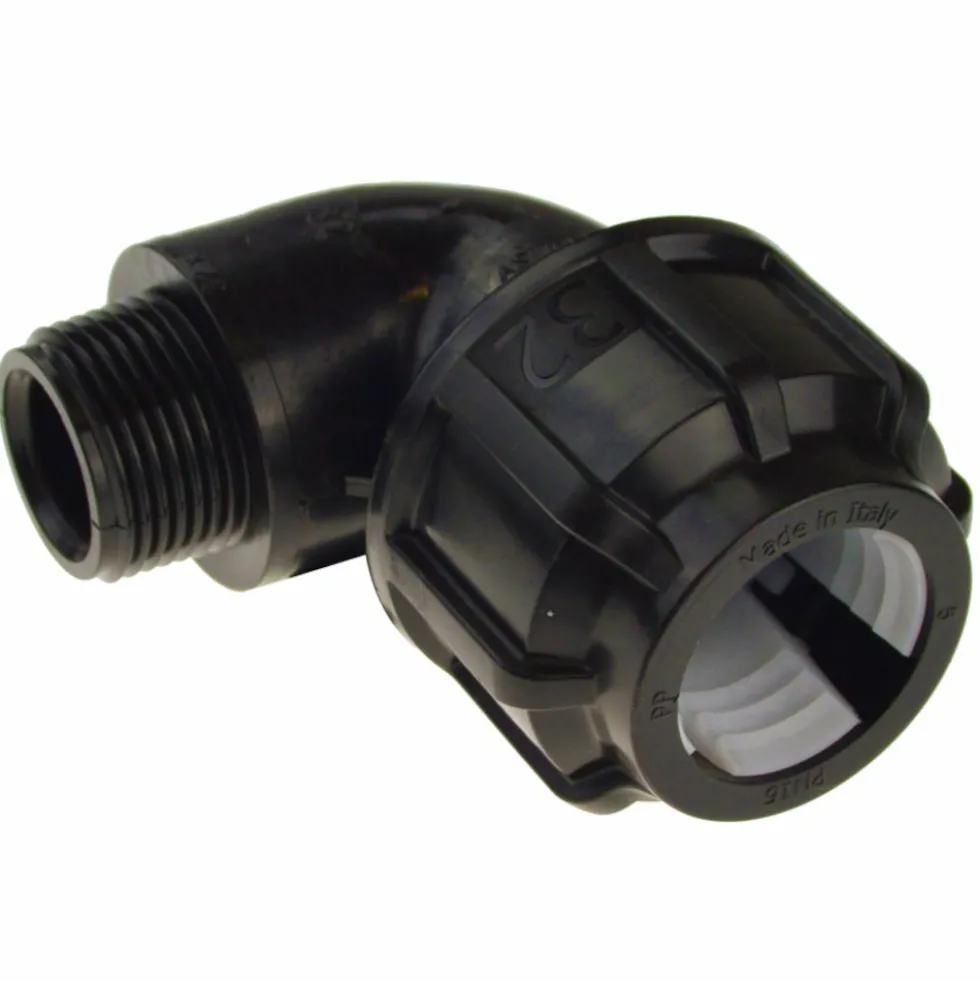 Winkelverschraubung Ø32mm x 1'' Außengewinde