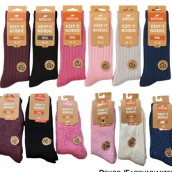 Wollsocken für Damen und Herren 1er-Pack, sortiert