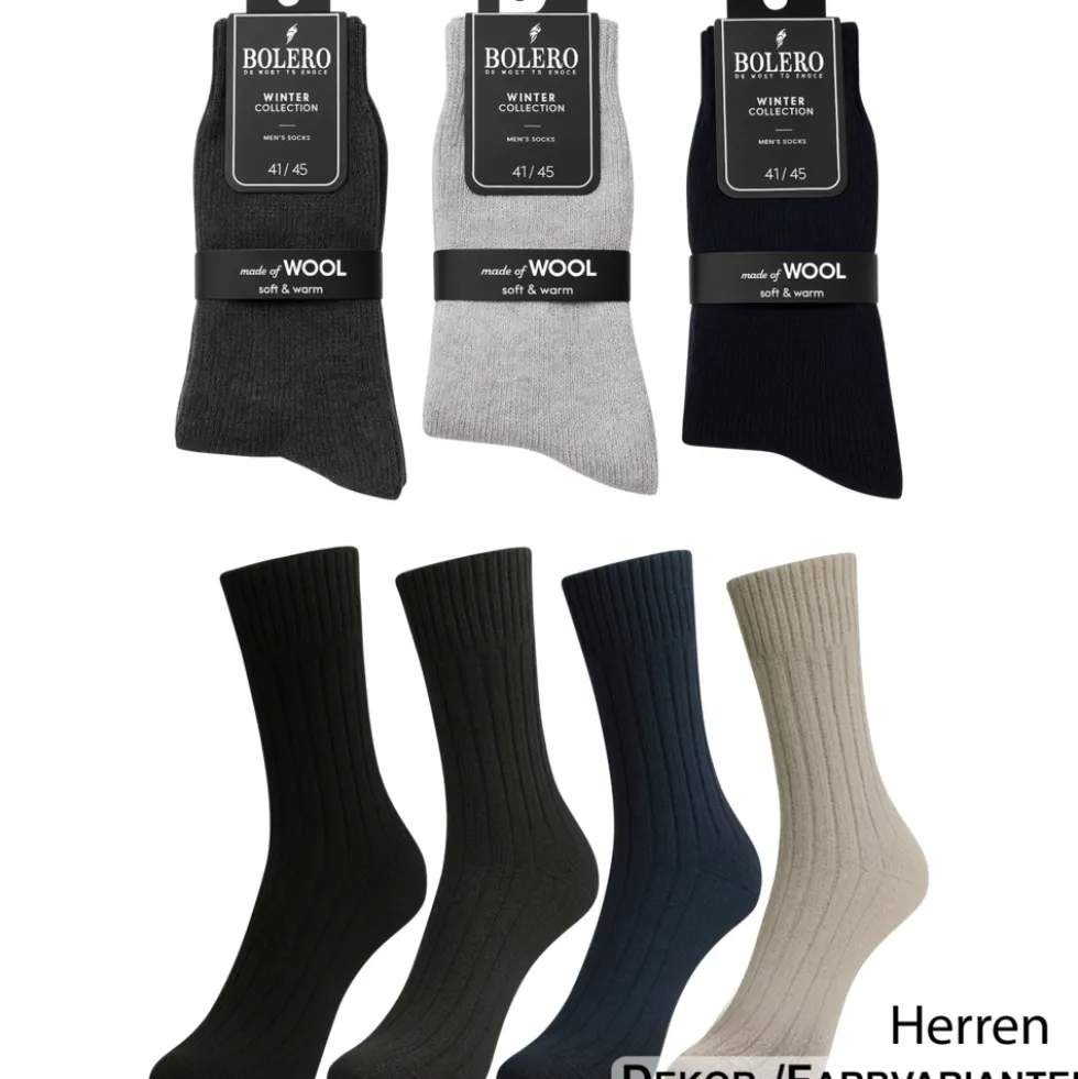 Wollsocken für Damen und Herren 1er-Pack, sortiert