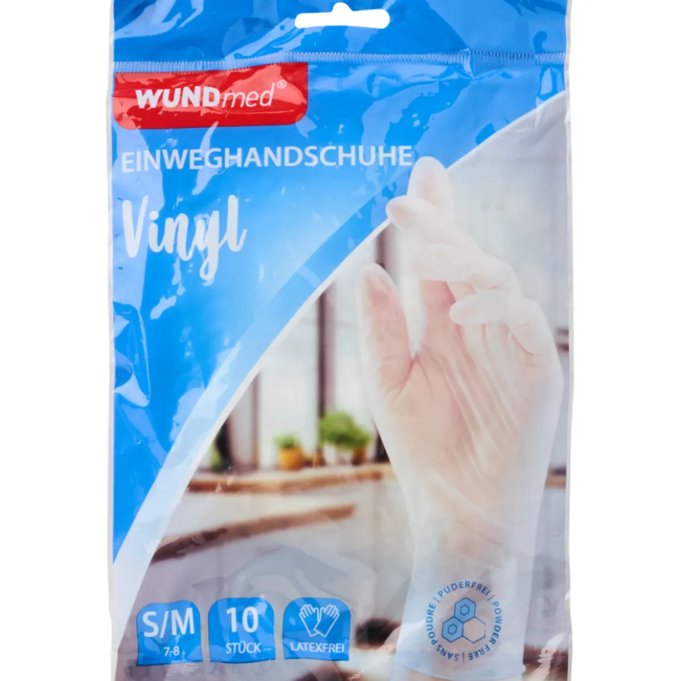 WUNDmed® Einmalhandschuhe Vinyl Gr. S/M, 10 Stück