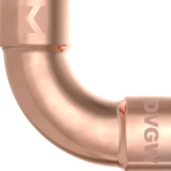 10 x Doppel-Bogenmuffe 90° Kupfer-Lötfitting 15 mm - Vorratspack