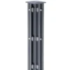 Zaun Eckpfosten Typ P-Fix 1500 mm, Zaunhöhe 1030 mm, in Anthrazit