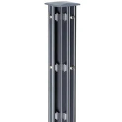 Zaun Eckpfosten Typ P-Fix 1500 mm, Zaunhöhe 1030 mm, in Anthrazit