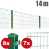 Zaunpaket MICHL ca. 1,0 m x ca. 14 m moosgrün verzinkt pulverbeschichtet