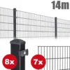 Zaunpaket PICO ca. 0,8 m xca. 14 m anthrazit verzinkt pulverbeschichtet