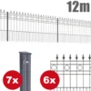 Zaunpaket RIMINI ca. 12m x 1,1m in Anthrazit