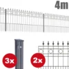 Zaunpaket RIMINI ca. 4 m x 0,9 m in Anthrazit
