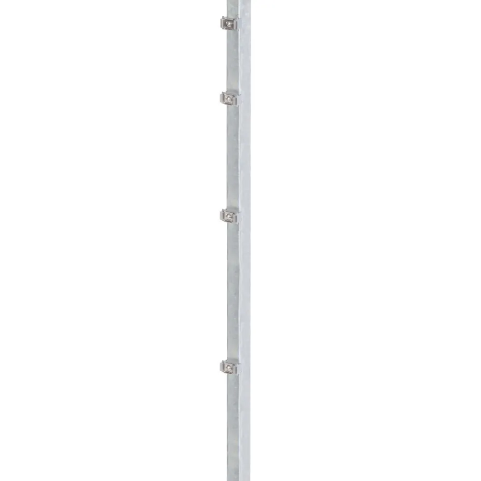 Zaunpfosten für Doppelstabmatte 60 x 40 x 2250 mm feuerverzinkt