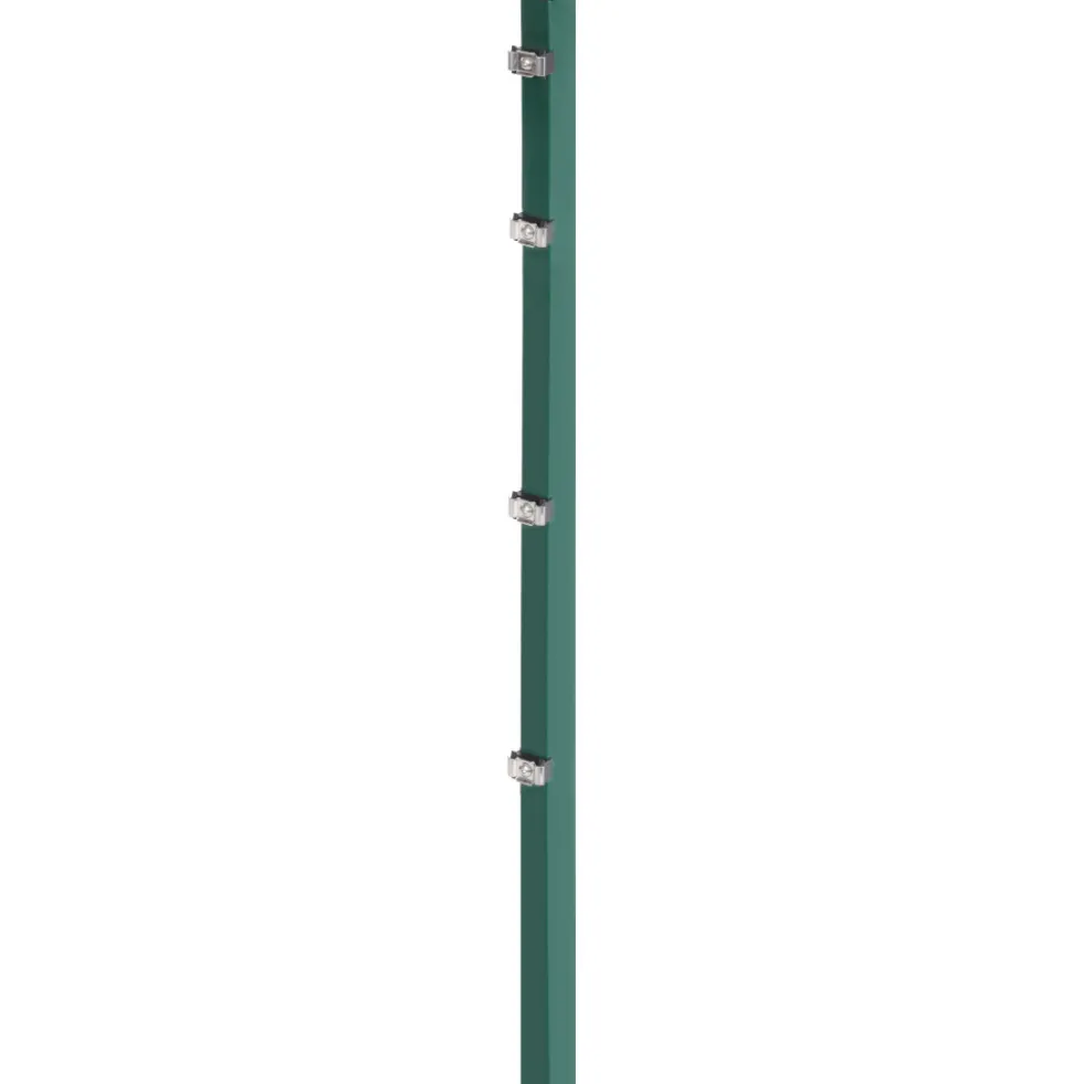 Zaunpfosten für Doppelstabmatte 60 x 40 x 1750 mm, grün