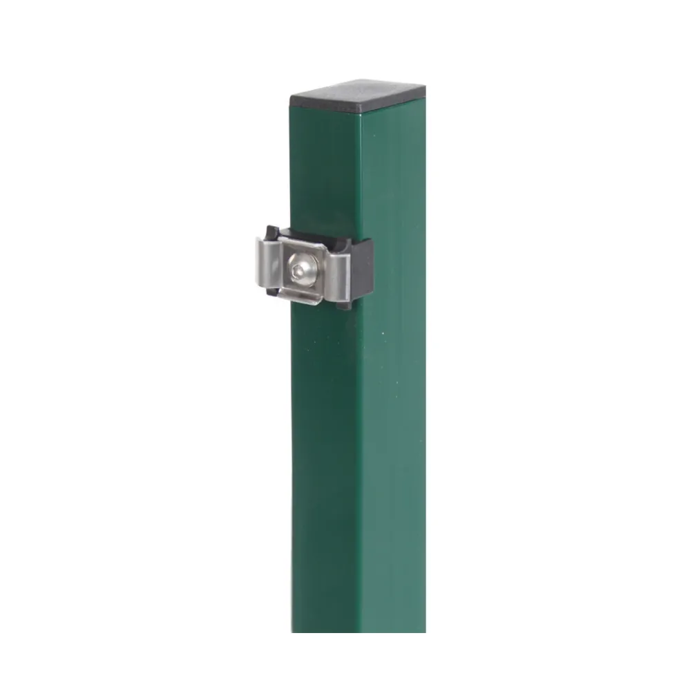 Zaunpfosten für Doppelstabmatte 60 x 40 x 1750 mm, grün