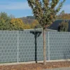 Zaun-Sichtschutz 35 m x 19 cm anthrazit 100 % blickdicht und formstabil