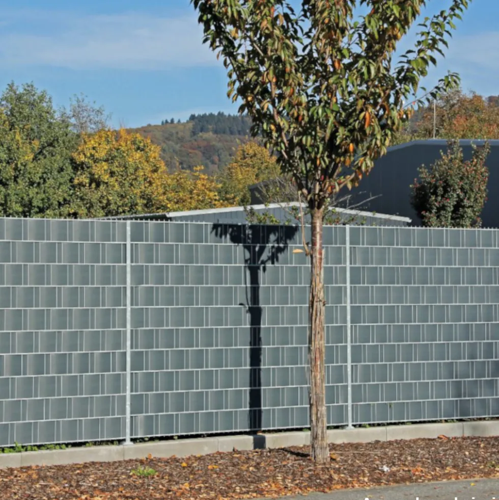 Zaun-Sichtschutz 35 m x 19 cm anthrazit 100 % blickdicht und formstabil