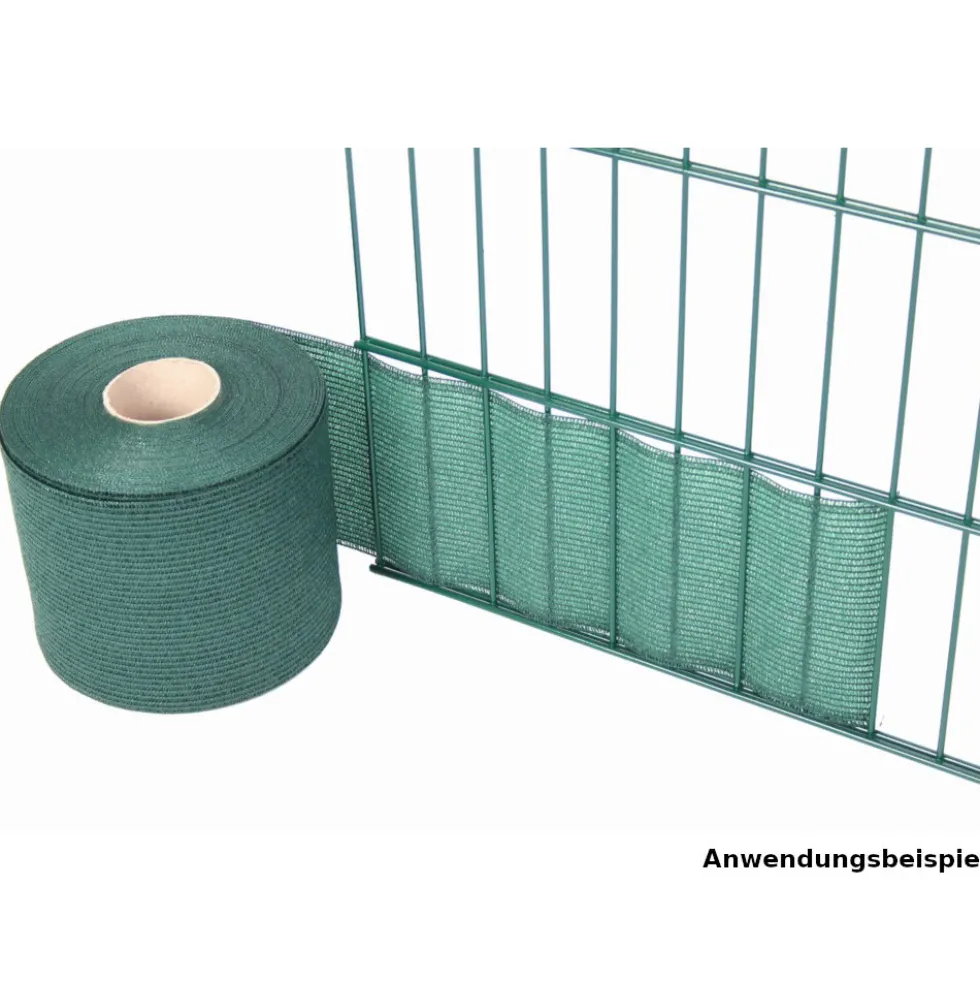 Zaun-Sichtschutz 35 m x 19 cm grün, 80 % Schattierung