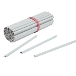 Zaun Sichtschutz und Windschutz A1-Blickdicht 1 Rolle, 19 cm Breit in Weißaluminium