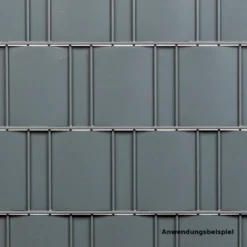 Zaun Sichtschutz und Windschutz A1-Blickdicht 19 cm Breit grün