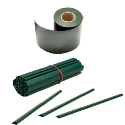Zaun Sichtschutz und Windschutz A1-Blickdicht 19 cm Breit grün