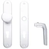 Zimmertürgarnitur 72 mm Aluminium mit Knauf und Drücker