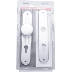Zimmertürgarnitur 72 mm Aluminium mit Knauf und Drücker