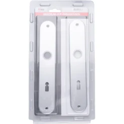 Zimmertürgarnitur 72 mm BB Aluminium mit Befestigungsschrauben