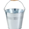 Zinkeimer 10 Liter aus Stahl mit Holzgriff