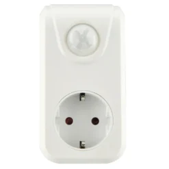 Zwischenstecker mit Bewegungsmelder und Dämmerungssensor 230 V weiß