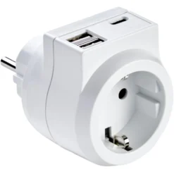 Zwischenstecker mit USB-A+C-Anschluss